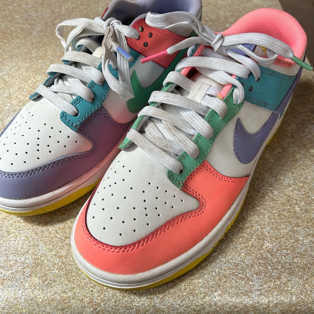 Nike Multicolor “Candy” Sneakers - Coral, Lavender & Teal Accents